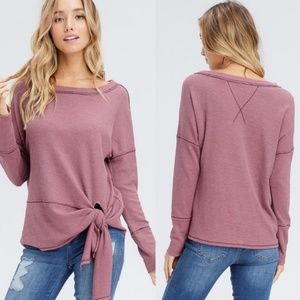 Side tie thermal top